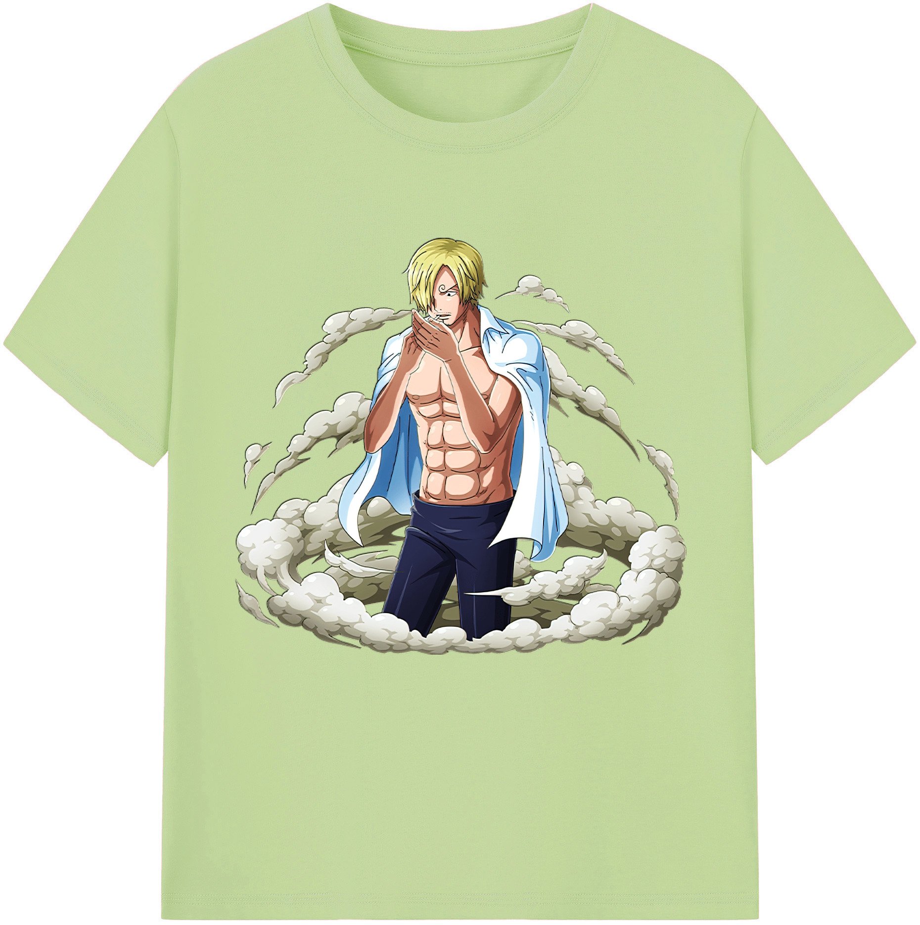 ワンピース サンジ ONE PIECE Sanji 綿100％半袖Tシャツ（フロントプリント）